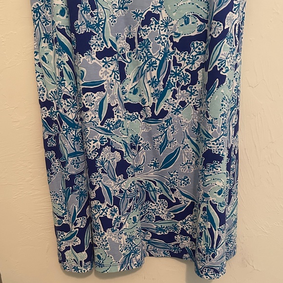 Lilly Pulitzer purple Blue and White Floral Midi Dress (koala design) - Picture 4 of 8